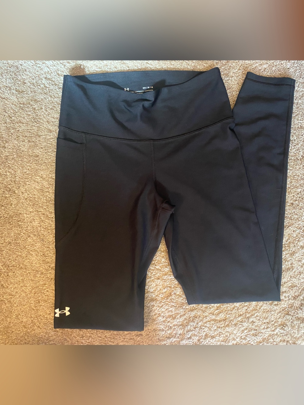 Under Armour Black Women's Workout Leggings with Logo